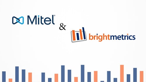 Mitel and Brightmetrics logo